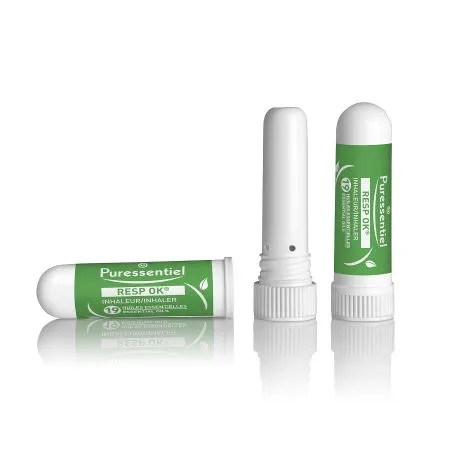 Inhalator nazal pentru decongestionarea respiratiei cu 19 uleiuri esentiale, 1 ml, Puressentiel