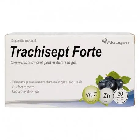Trachisept Forte, 20 comprimate de supt
