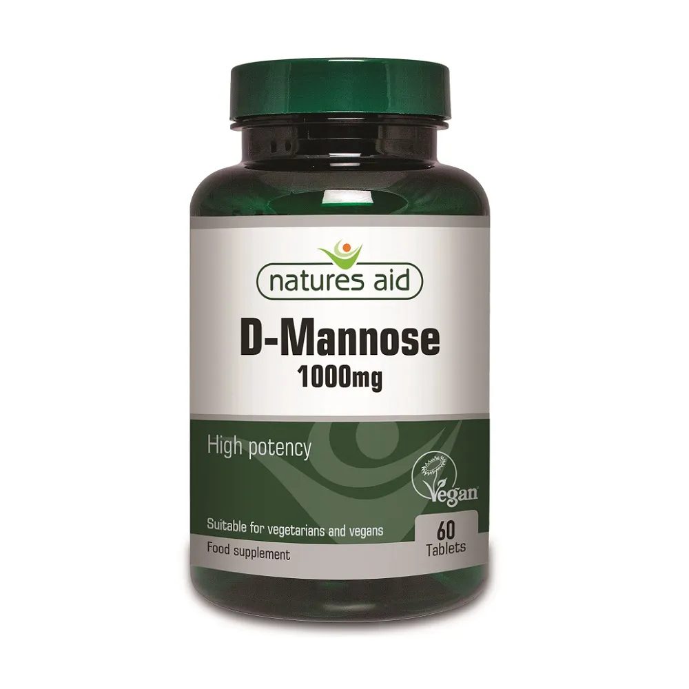 D-Mannose, 1000 mg, 60 comprimate, Natures Aid