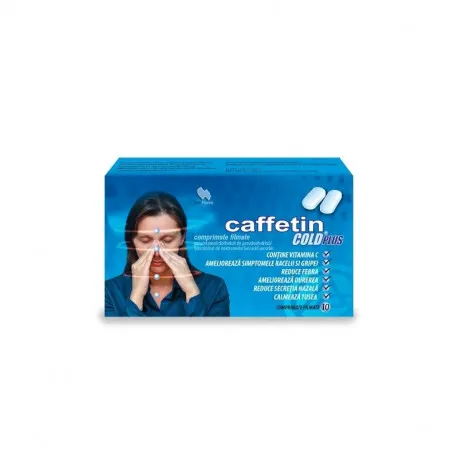 Caffetin cold plus, 10 comprimate filmate