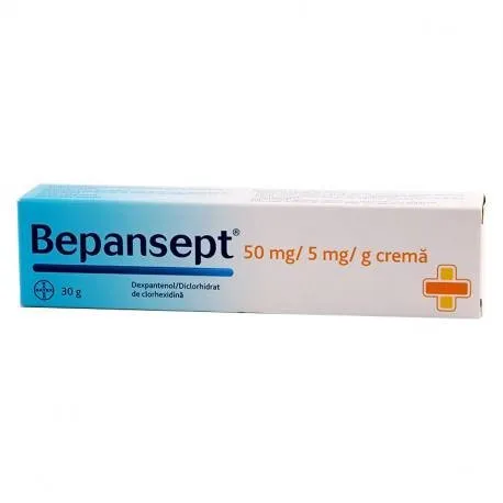 Bepansept 50 mg / 5 mg / g x 1 tub x 30 g crema