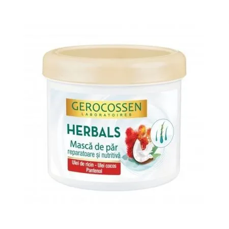 Masca de par reparatoare nutritiva Herbals, 450 ml, Gerocossen
