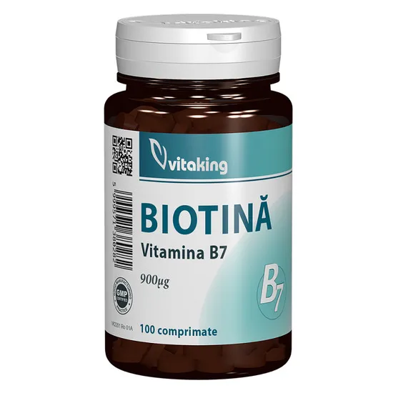 Biotin vitamina B-7, 100 tablete, Vitaking