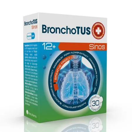 BronchoTUS Sinos 12+, 30 capsule, MBA Pharma