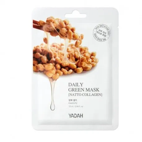 YADAH Daily Green Masca de fata Natto Collagen, 25 ml