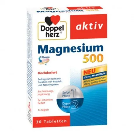 Doppelherz Aktiv Magnesium 500, 30 capsule