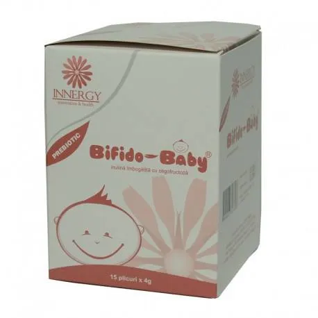 Innergy Bifido Baby - Prebiotic pentru copii, 15 plicuri