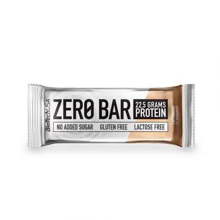 Baton proteic Cappucino Zero Bar, 50g, BioTechUSA