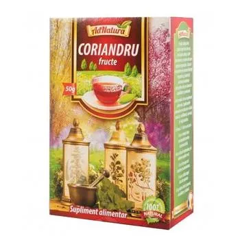 Ceai de coriandru fructe, 100g, AdNatura