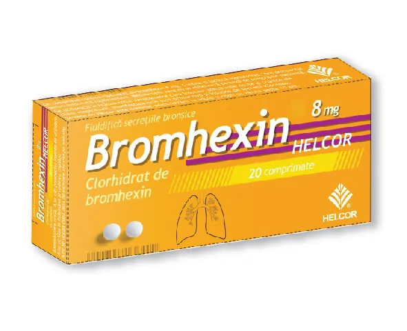 HELCOR BROMHEXIN 8MG X 20 COMPRIMATE