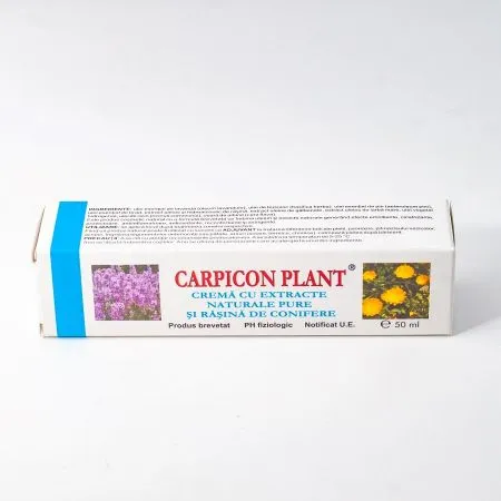 Crema cu extracte naturale pure si rasina de conifere Carpicon Plant, 50 ml, Elzin Plant