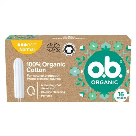 OB Organic normal Tampoane, 16 bucati