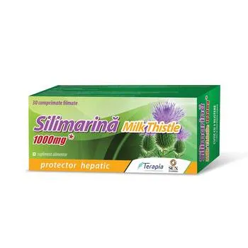 Silimarina Milk Thistle 1000mg, 30 comprimate, Terapia