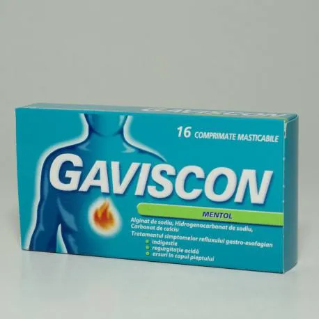 Gaviscon Mentol X 16 Comprimate Masticabile