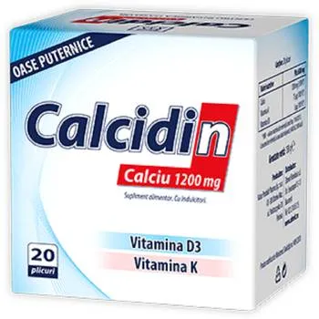 Calcidin 1200 mg, 20 plicuri, Zdrovit