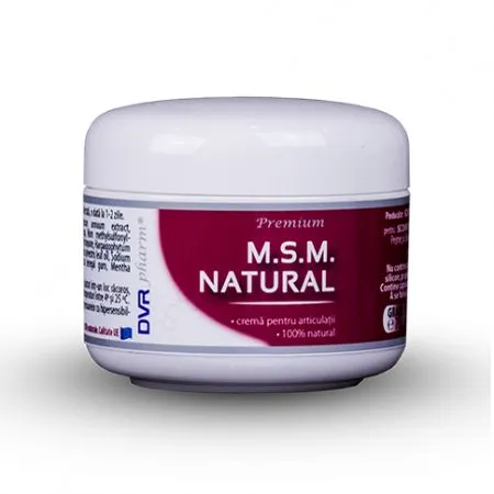 Crema MSM Natural, 75 ml, Dvr Pharm