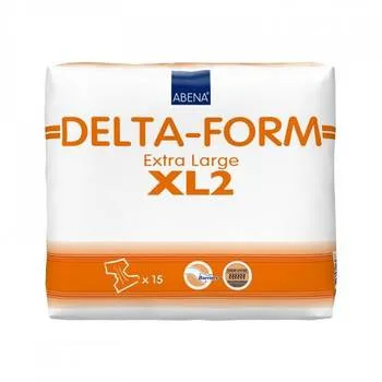 Scutece pentru incontinenta adulti Delta Form XL2, 15 bucati, Abena