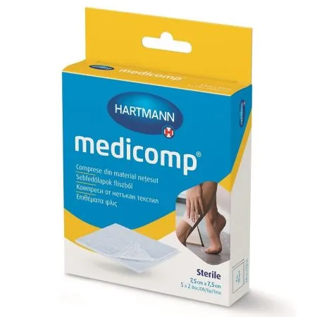Comprese Medicomp steril 7,5x7,5cm, 5 bucati, Hartmann
