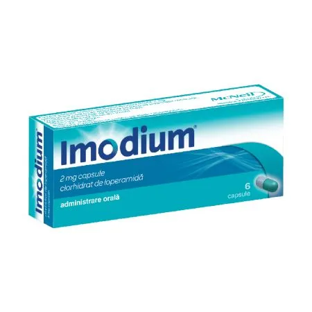 Imodium, 2 mg, 6 capsule, Johnson&Johnson