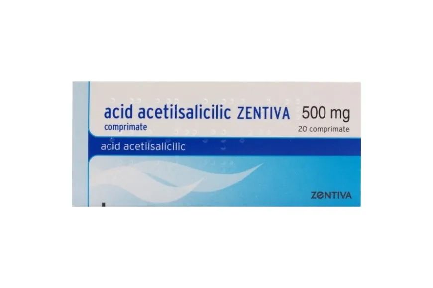 Aspirina (Acid Acetilsalicilic 500 mg), 20 comprimate, Zentiva