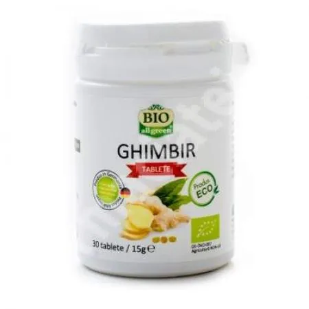 Ghimbir bio, 30 capsule, Bio All Green