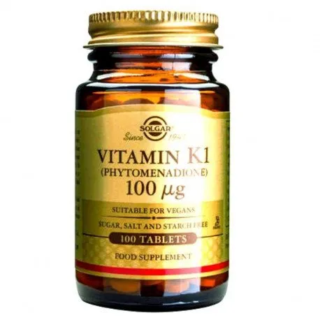 Solgar Vitamin K1 100 mcg, 100 tablete