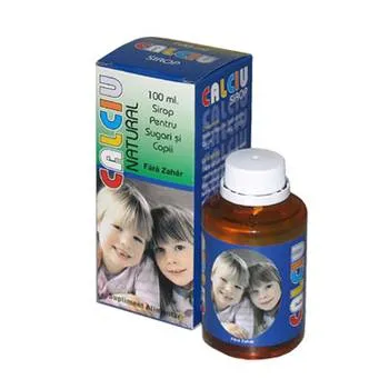 Sirop Calciu pentru sugari si copii, 150 ml, Natural Pharmaceuticals