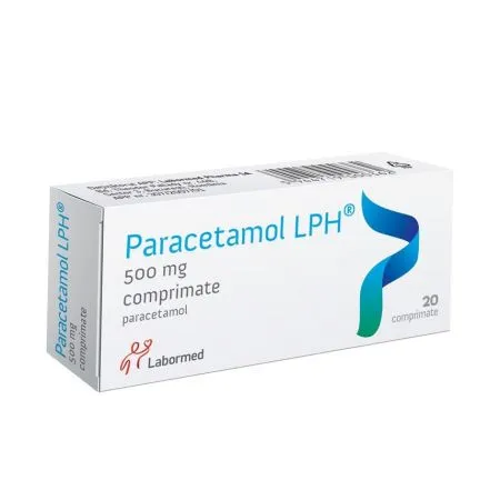Paracetamol, 500 mg, 20 comprimate, Labormed