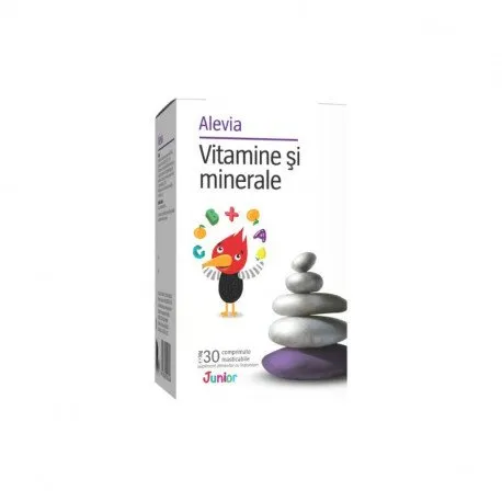 Alevia Vitamine si Minerale Junior, 30 comprimate