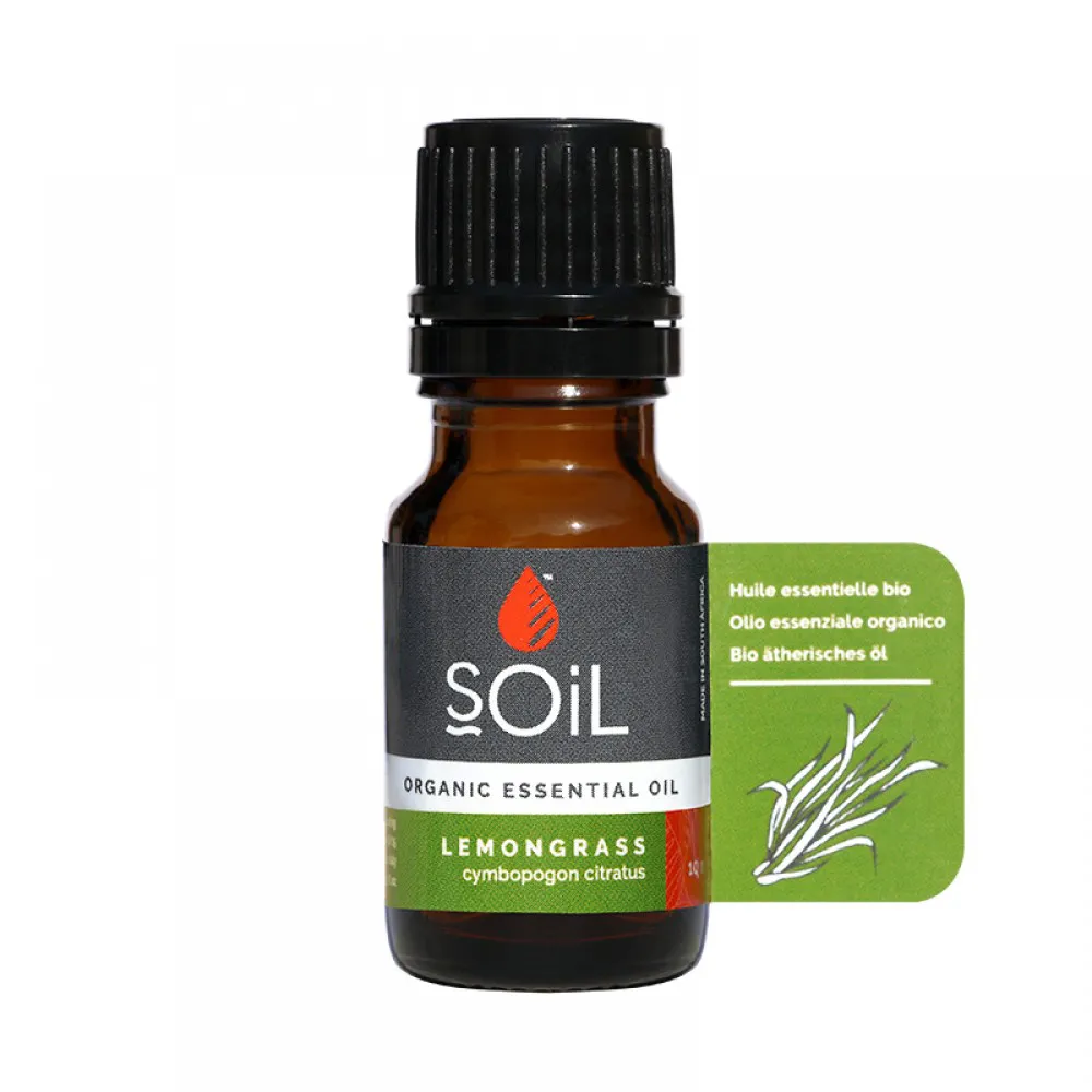 Ulei Esential Lemongrass 100% Organic (10 ml), SOiL