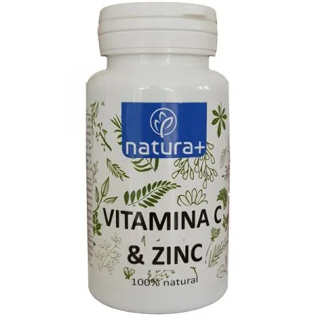 Vitamina C si Zinc, 60 capsule, Natura+