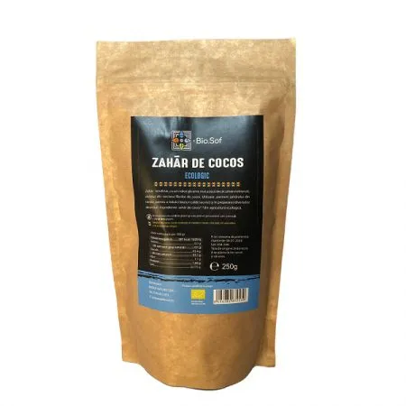 Zahar de Cocos Bio, 250 g, BioSof