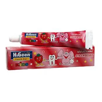 Pasta de dinti pentru copii cu aroma de capsuni, 60ml, HiGeen